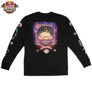 Pánské tričko s dlouhým rukávem TroyLeeDesigns X RedBull Rampage Valley Of Gods LS Tee Black