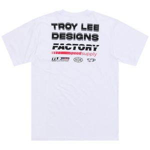 Pánské tričko TroyLeeDesigns Factory Short Sleeve Tee White