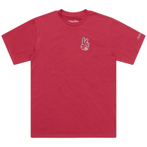 Pánské tričko TroyLeeDesigns Peace Out Short Sleeve Tee Fuchsia