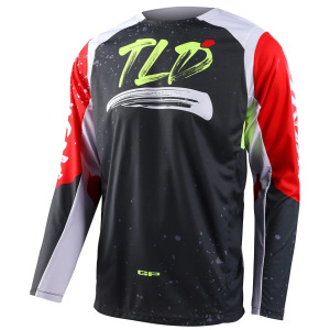 Pánský dres TroyLeeDesigns GP PRO Jersey Partical Black Glo Red