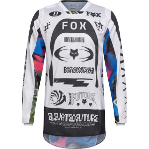Pánský MX dres FOX 180 Image Cosmo Jersey White Black 2026