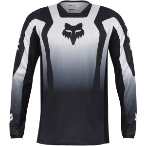 Pánský MX dres FOX 180 Lean Jersey Black White 2025