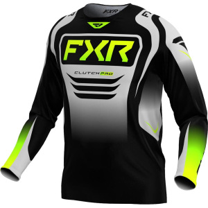 Pánský MX dres FXR Clutch Pro MX Jersey Black Grey HiVis 2025