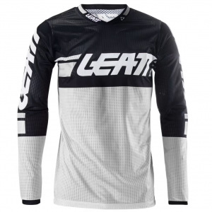 Pánský větrací MX dres Leatt Moto 4.5 X-Flow Jersey White 2024