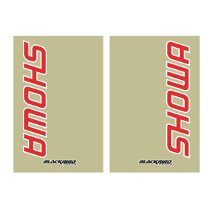 Polep na vidlice BlackBird Upper Fork Decal SHOWA Red