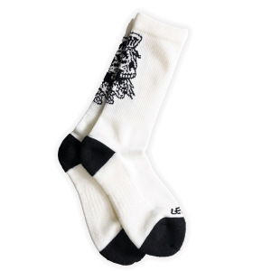 Ponožky Leatt Promo Socks Skull White
