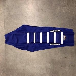 Potah sedla BudRacing Seat Cover FullTraction KTM SX85 18-24 Blue White Stripes