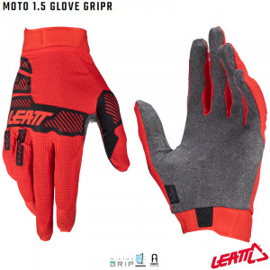 Rukavice Leatt Moto 1.5 GripR Glove Red 2024