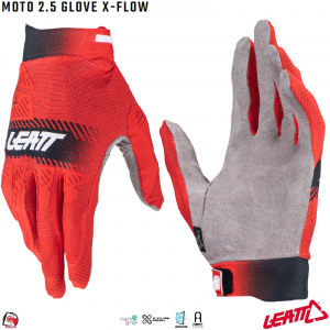 Rukavice Leatt Moto 2.5 X-Flow Glove Red 2024