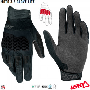 Rukavice Leatt Moto 3.5 Lite Glove Black 2025