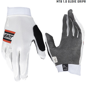 Rukavice na kolo Leatt MTB 1.0 GripR Glove White 2025