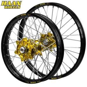 Sada kol HaanWheels KTM EXC Rally 24-.. Excel Black 21x1,6 + 18x2,15 / Gold Hub