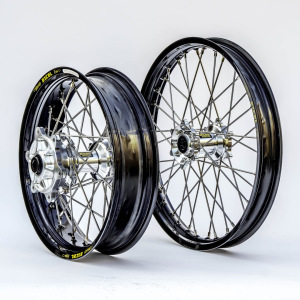 Sada kol HaanWheels Yamaha XTZ 700 Tenere - Excel Black 21x1,85 + 18x2,50 / Silver Hub