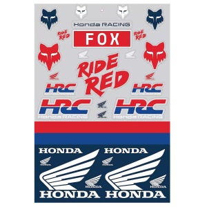 Sada nálepek FOX Honda Track Sticker Pack 