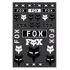 Sada nálepek FOX Legacy Track Sticker Pack Black