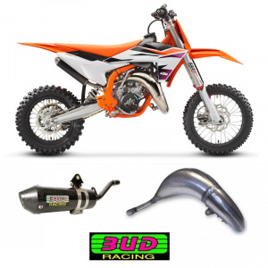 Výfuk a koncovka BUD Racing Pipe + Silencer KTM SX65 Husqvarna TC65 24-25