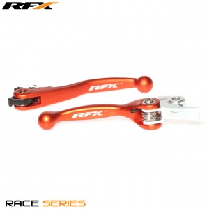 Výklopné páčky RFX Flexi Levers KTM 125+150+200 14-16 Husqvarna Brembo + Magura Orange