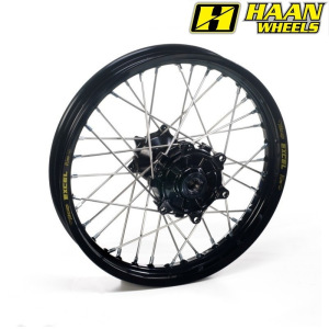 Zadní kolo HaanWheels Rear Wheel KTM Adv 790 890 Excel Black 18x2,5 Black Hub Silver Spokes