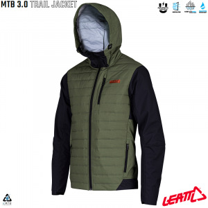 Zateplená bunda na kolo Leatt MTB 3.0 Trail Jacket Spinach 2024