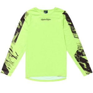 Zateplený dres na kolo TroyLeeDesigns Skyline CHILL LS Jersey Rockslide Glo Yellow