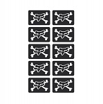 Nálepka FOX Racing Mini Skulls Stickers Sheet Black
