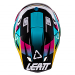 MX helma Leatt Helmet Kit Moto 8.5 V22 Aqua 2022