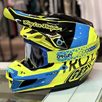 MX helma TroyLeeDesigns SE5 Composite Helmet Qualifier Yellow 2023