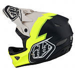 Downhill helma TroyLeeDesigns D3 Fiberlite Helmet Volt Flo Yellow 2023