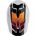 MX helma FOX V1 STREAK Helmet White Black 2024