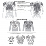 Dětský chránič hrudi a zad Leatt 5.5 Pro Junior Chest Protector White Black