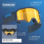 Brýle na kolo LEATT Velocity 4.0 MTB X-Flow Goggle Stripe 2024