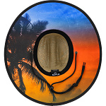 Pánský slamák FXR Shoreside Straw Hat Tropical Sunset