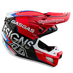 MX helma TroyLeeDesigns SE5 Composite Helmet GasGas Fumes Red Black 2025