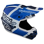 Dětská helma na motokros TroyLeeDesigns SE4 Youth Polyacrylite Quattro Blue 2024