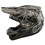 MX helma TroyLeeDesigns SE5 Carbon Helmet Cosmic Explosion Black 2025