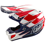 MX helma TroyLeeDesigns SE5 Composite Helmet Oakley Vision White Blue 2025