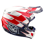 MX helma TroyLeeDesigns SE5 Composite Helmet Oakley Vision White Blue 2025