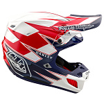 MX helma TroyLeeDesigns SE5 Composite Helmet Oakley Vision White Blue 2025