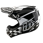 MX helma TroyLeeDesigns GP Helmet Check Up White Black 2025