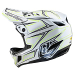 Downhill helma TroyLeeDesigns D4 Composite Helmet MIPS Pinned Light Gray 2024