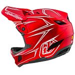 Downhill helma TroyLeeDesigns D4 Composite Helmet MIPS Pinned Red 2024