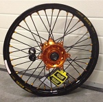 MX sada kol HaanWheels KTM SX / SXF 13  - Excel Blk 21x1,6+19x2,15 / Org Hub + Org Nipl + Blk Spk 