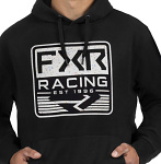 Pánská mikina FXR Emblem Cotton Pullover Hoodie Black Splatter