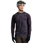 Zateplený dres na kolo TroyLeeDesigns Skyline CHILL LS Jersey Scattered Carbon