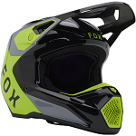 Dětská helma na motokros FOX V1 Youth Lean Helmet Grey Yellow 2025