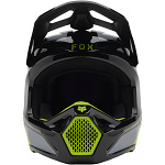 Dětská helma na motokros FOX V1 Youth Lean Helmet Grey Yellow 2025