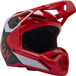 MX helma FOX V1 Lean Helmet Flo Red 2025