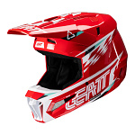 MX helma Leatt Moto 3.5 Helmet Kit V25 Red 2025