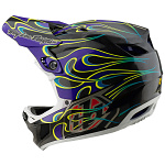 Downhill helma TroyLeeDesigns D4 Carbon Helmet MIPS Torched Black Purple 2025