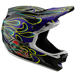Downhill helma TroyLeeDesigns D4 Carbon Helmet MIPS Torched Black Purple 2025
